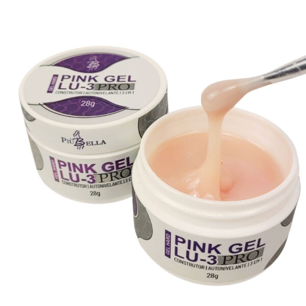 Gel Piu Bella Pink LU-3 Pro 28g - Image 2