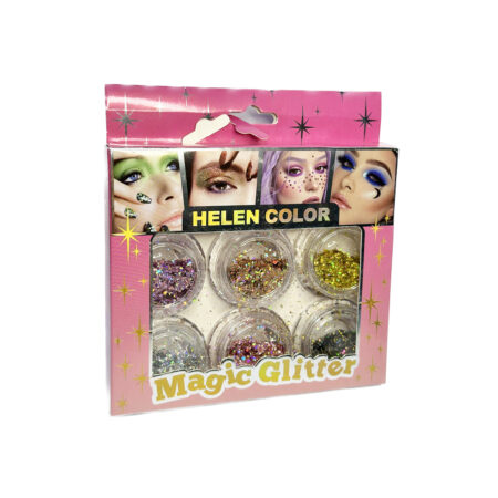 Kit Glitter Magic Glitter Helen Color 6 Unidades