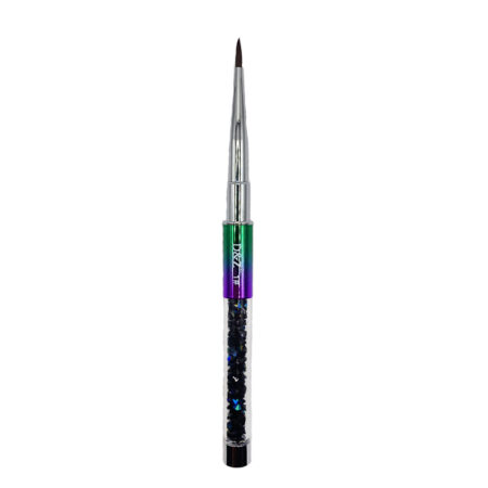 Pincel Fino de Unha n1 Verde/Roxo Com Diamantes