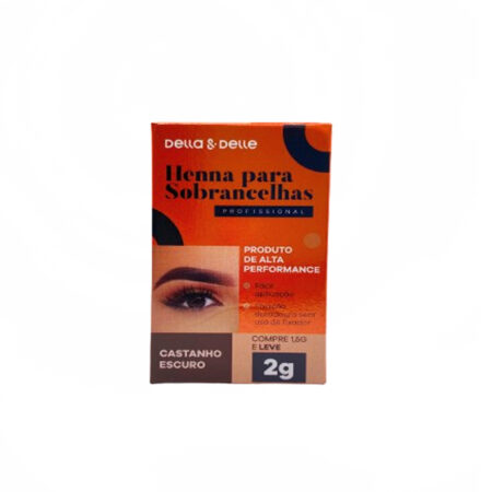 Henna Della e Delle Castanho Escuro 2g