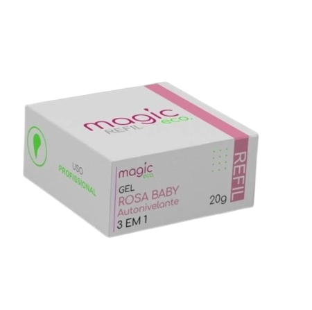 Gel Rosa Baby Magic Nails Refil 20g