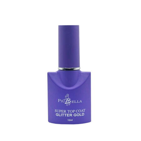 Top Coat Glitter Gold Piu Bella 12ml