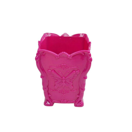 Porta Pincel Borboleta Acrílico Pink