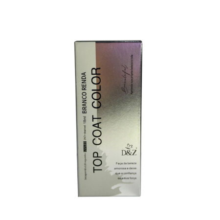Top Coat DZ  Camuflagem Branco Renda