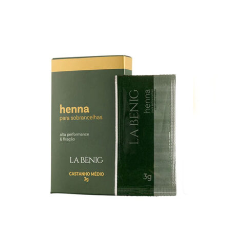Henna La Benig Castanho Médio Refil 3g