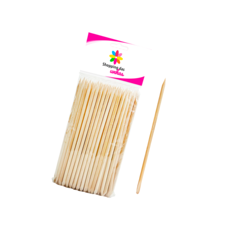Palito 1 Ponta 100 unidades 1343 Shopping Das Unhas
