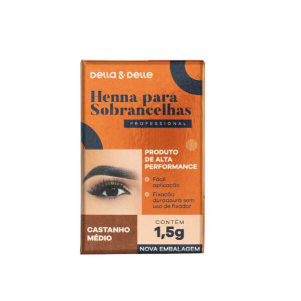 Henna Della e Delle Castanho Médio 1,5g
