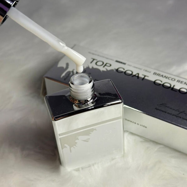 Top Coat DZ  Camuflagem Branco Renda - Imagem 2