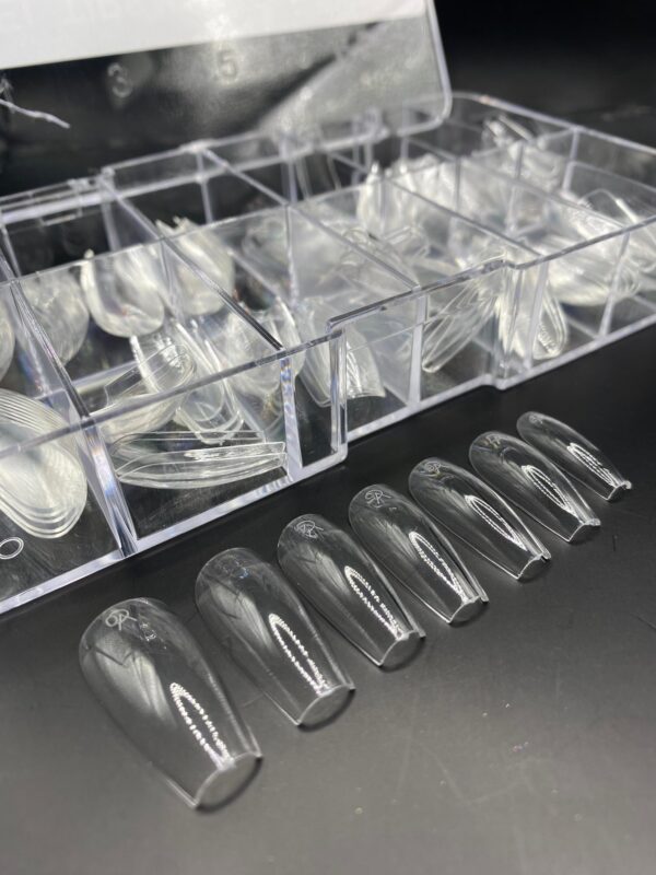 Postiça Soft Gel Bailarina Transparente Dafu 140 unidades - Imagem 2