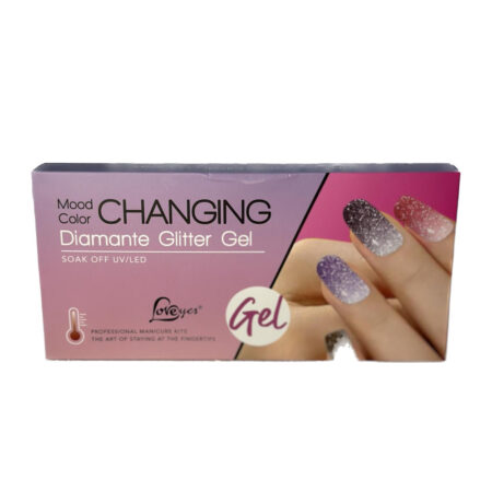 Kit Esmalte em Gel Térmico Diamante Glitter LoveYes