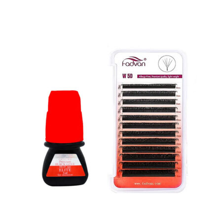 Kit Cola de Cílios Elite hs10 + Cílios Fadvan Lashes W 5D 0.07D 8-14mm
