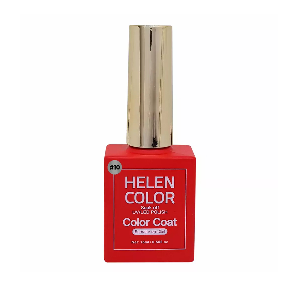 Esmalte em Gel Color Coat Vermelho Helen Color #010