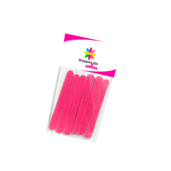 Lixa Mini Rosa 290 6 unidades Shopping das Unhas