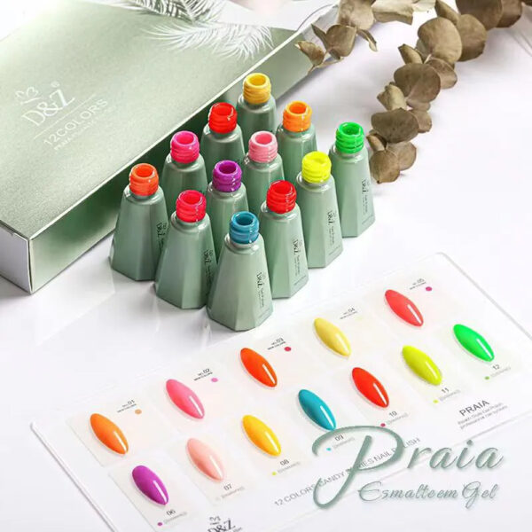 Kit Esmalte em Gel DZ Praia 12 unidades - Imagem 2