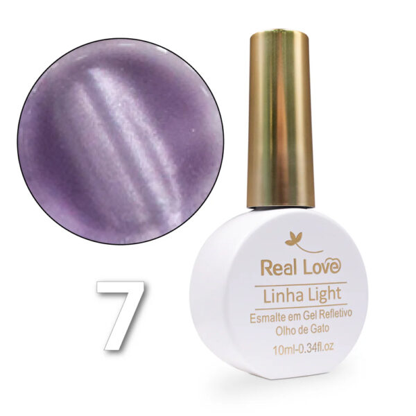 Esmalte em Gel Refletivo Olho de Gato 07 Real Love 10ml - Imagem 2