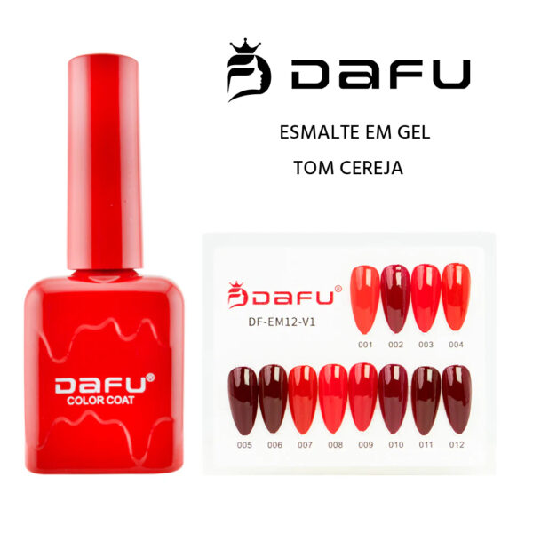 Kit Esmalte em Gel Dafu Tons de Cereja 12 unidades - Imagem 2