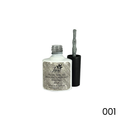 Esmalte em Gel Lírio Reflexivo Glitter cor 001