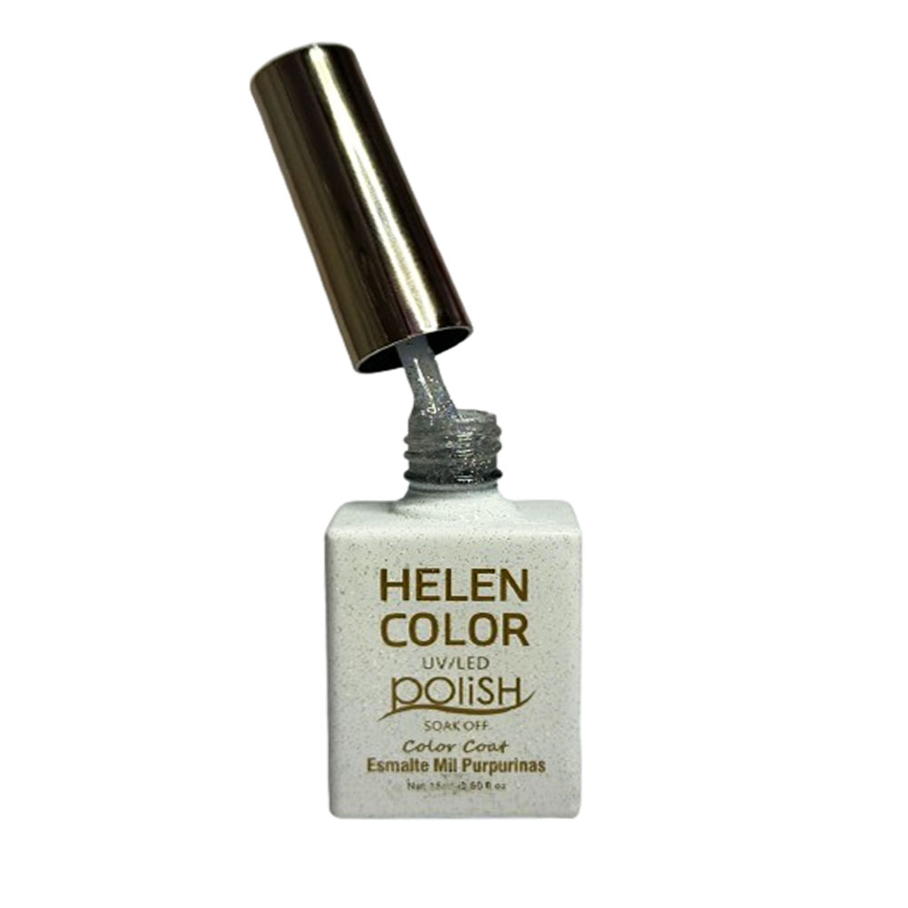 Esmalte em Gel Helen Color Mil Purpurinas 15ml cor 38 - Imagem 2