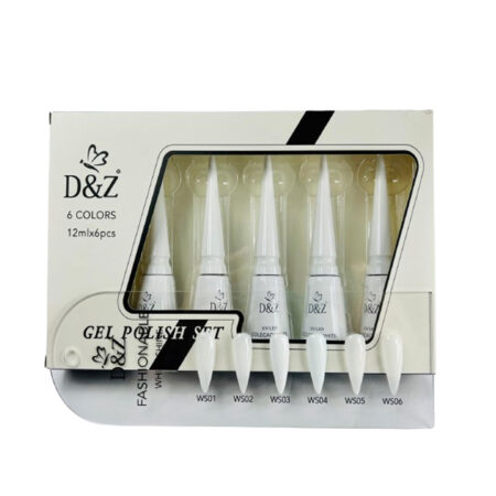 Kit Esmalte em Gel DZ Coleção White 6 cores