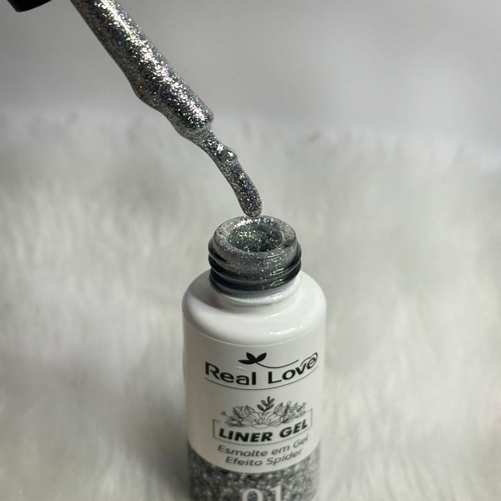 Esmalte em Gel Real Love 01 Efeito Spider 8ml - Imagem 2