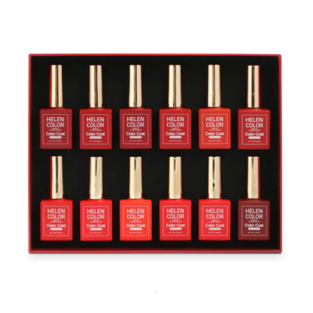 Kit Esmalte em Gel Helen Color Vermelho 12 unidades