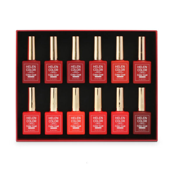 Kit Esmalte em Gel Helen Color Vermelho 12 unidades