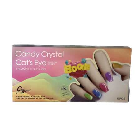 Kit Esmalte em Gel Candy Crystal Cat's Eye LoveYes