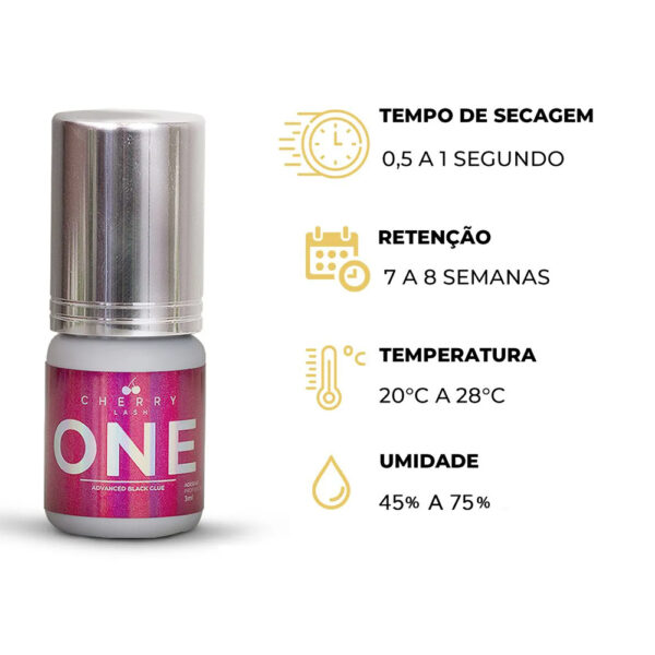 Cola de Cilios Cherry Lash One 3ml - Imagem 2