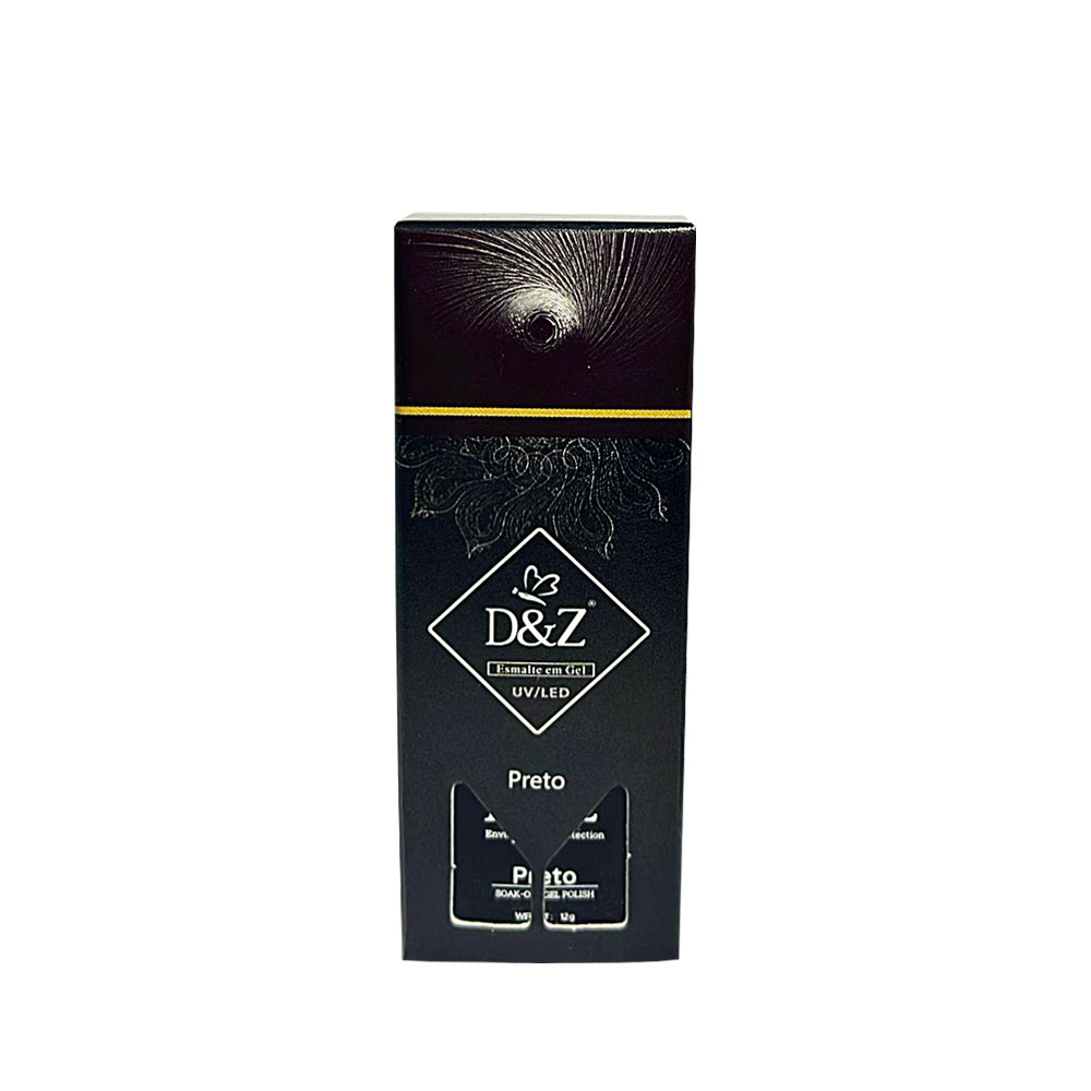 Esmalte em Gel DZ Preto 12ml