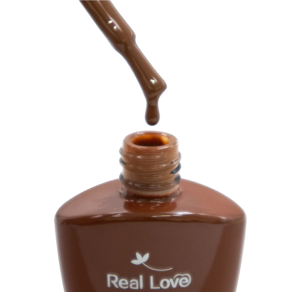Esmalte em Gel Real Love Luxo Marrom 10ml 001 - Imagem 2