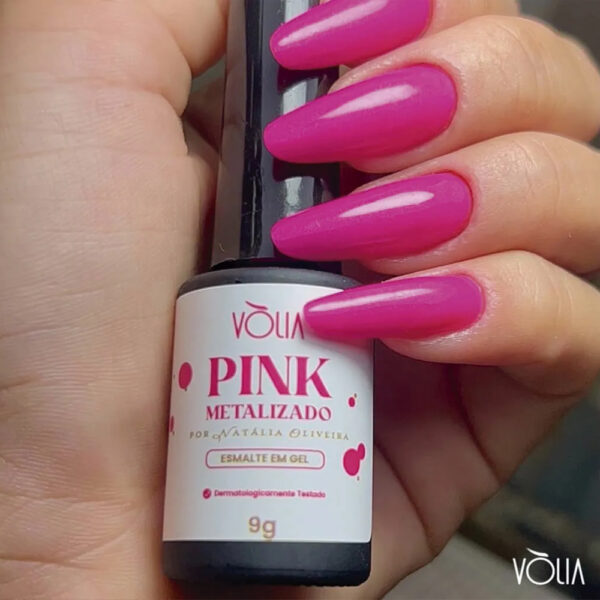 Esmalte em Gel Volia Pink Metalizado 9g - Imagem 2