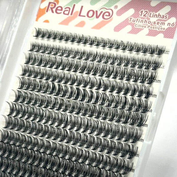Cílios Tufinho Sem Nó Real Love 30P-0.07D Mix - Imagem 2