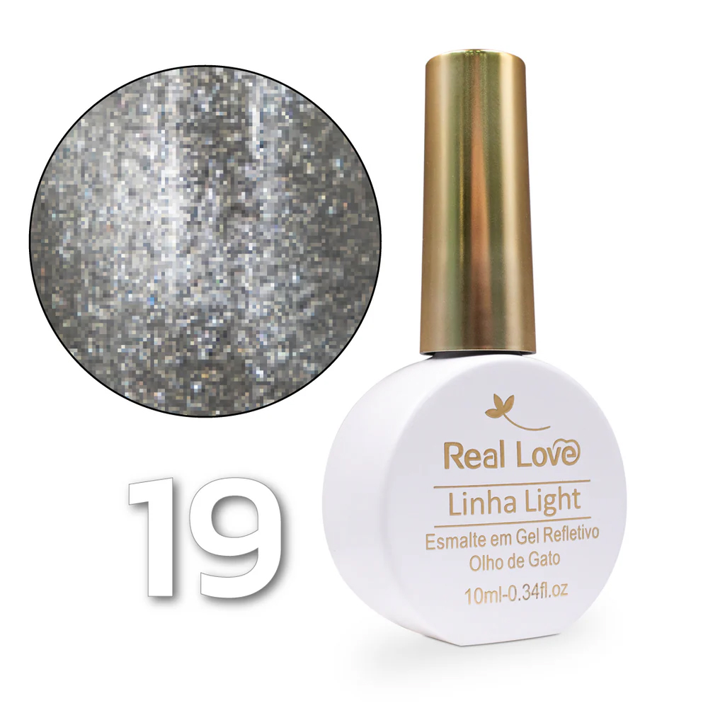 Esmalte em Gel Refletivo Olho de Gato 19 Real Love 10ml - Imagem 2