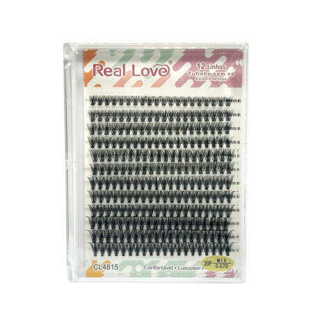 Cílios Tufinho Sem Nó Real Love 30P-0.07D Mix