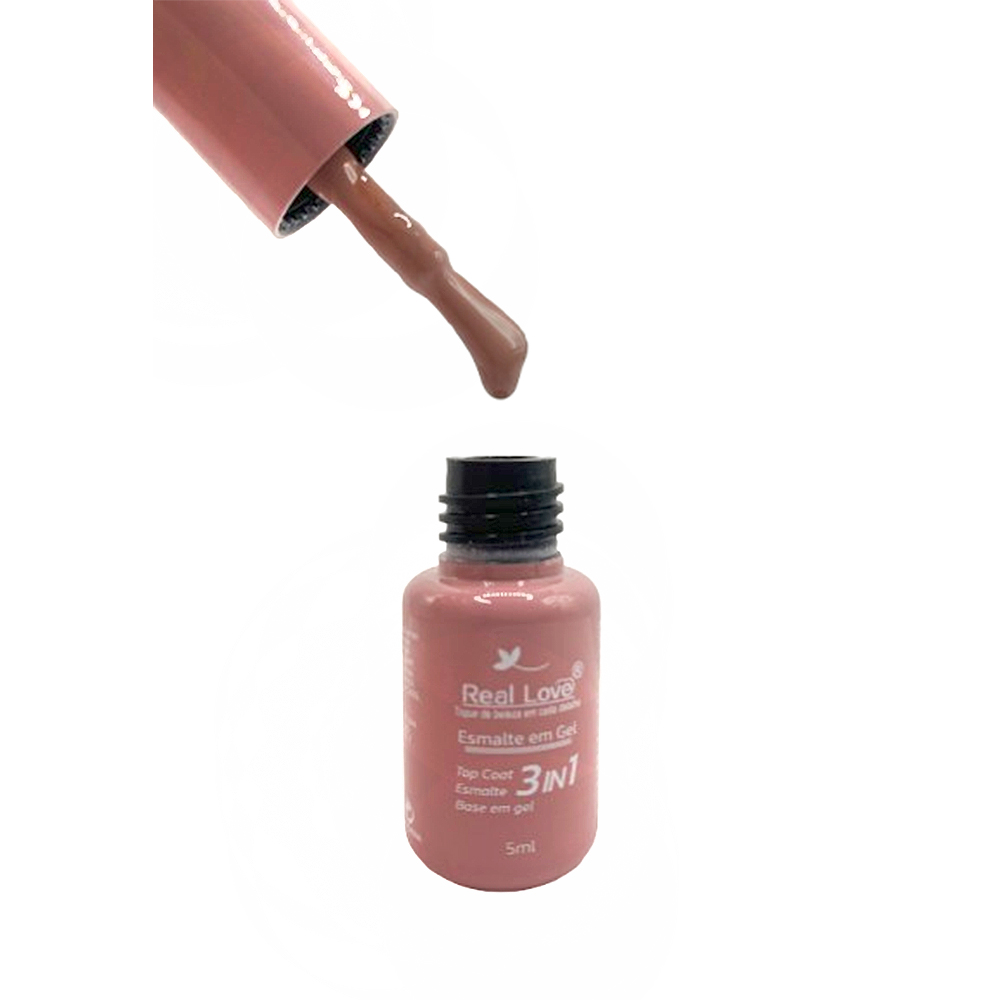 Esmalte em Gel Real Love 3 em 1 Coleção B 5ml 011