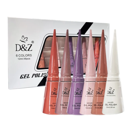 Kit Esmalte em Gel DZ 60681 12ml 6 unidades