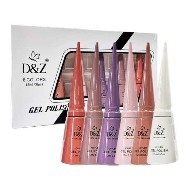 Kit Esmalte em Gel DZ 60681 12ml 6 unidades