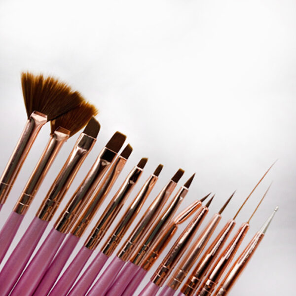 Kit Pincel Decoração Lilás 15 unidades - Imagem 2