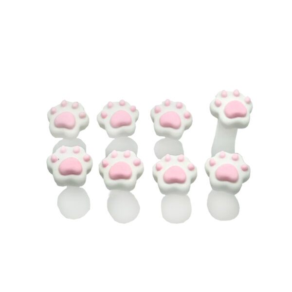 Kit Separador de Dedos Gatinho Branco 8 unidades