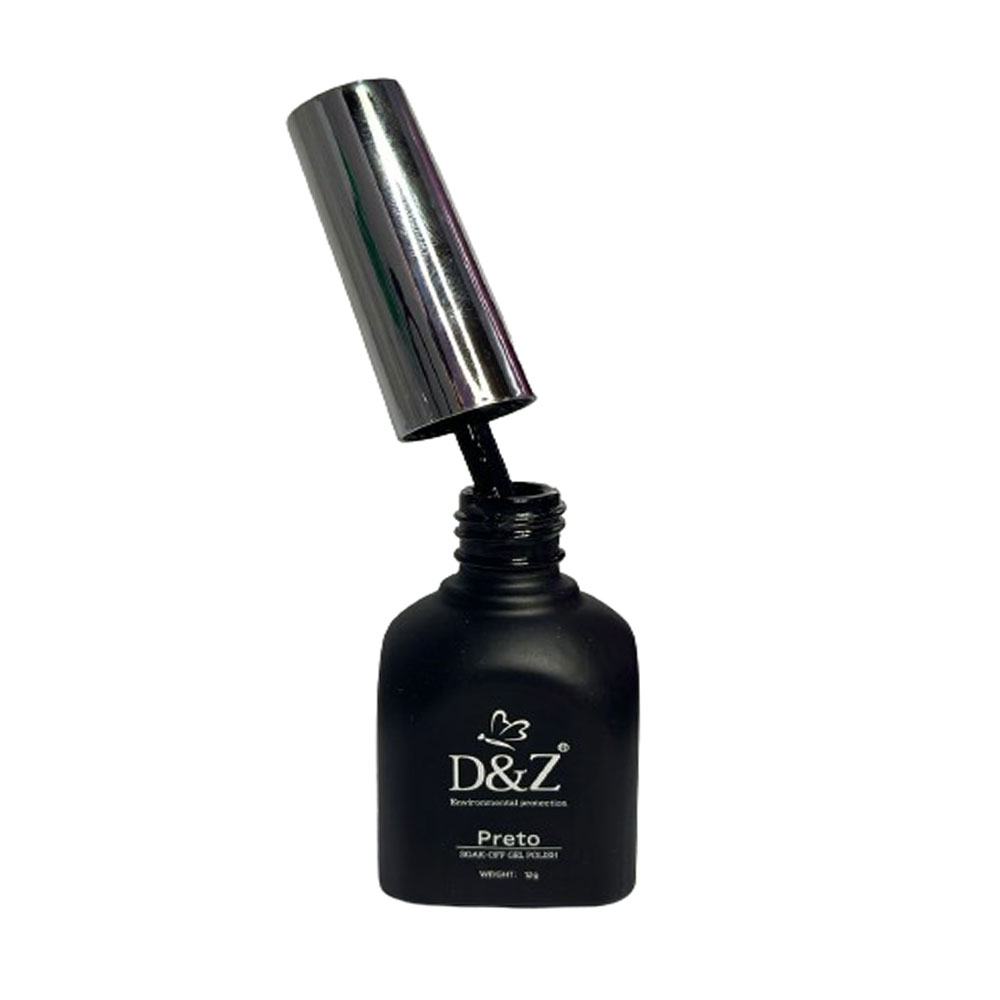 Esmalte em Gel DZ Preto 12ml - Imagem 2