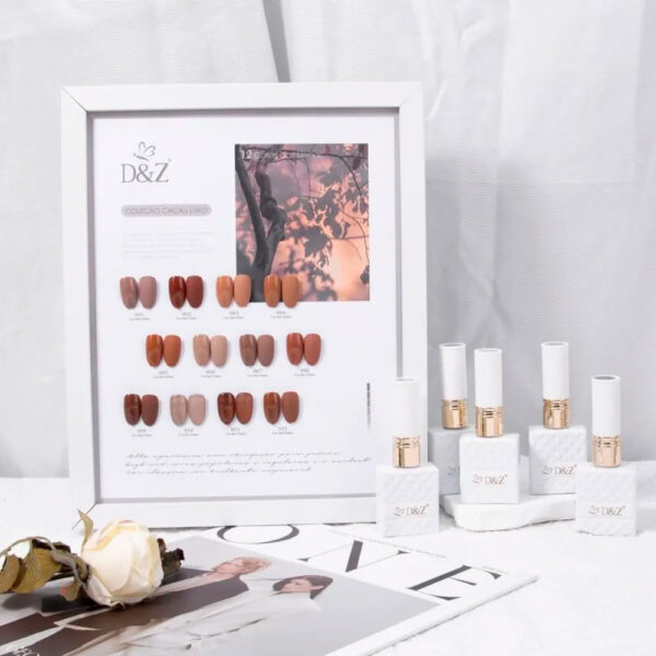 Kit Esmalte em Gel Coleção Cacau Luxo DZ 12 unidades - Imagem 2