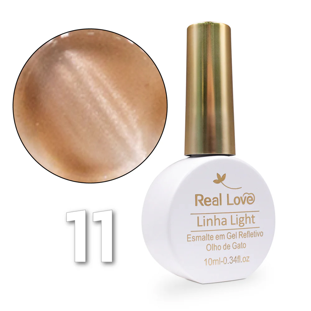 Esmalte em Gel Refletivo Olho de Gato 11 Real Love 10ml - Imagem 2