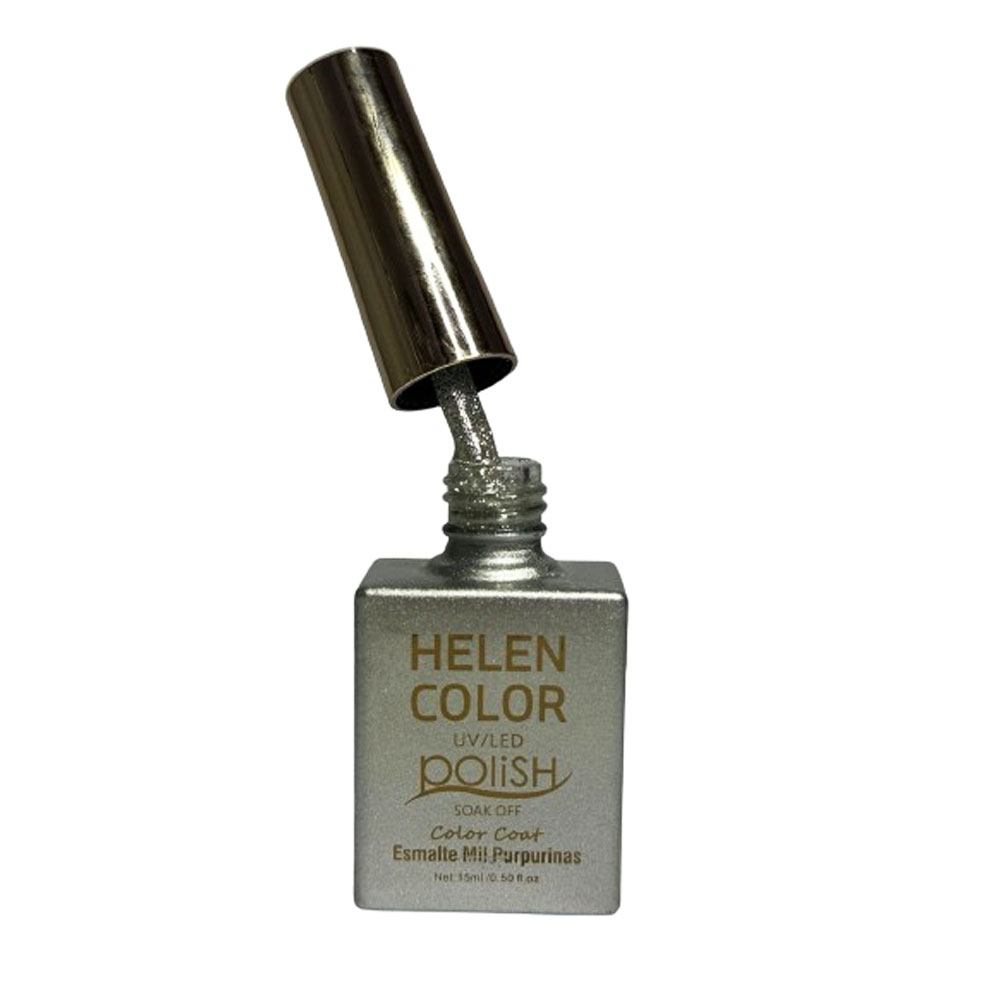 Esmalte em Gel Helen Color Mil Purpurinas 15ml cor 40 - Imagem 2