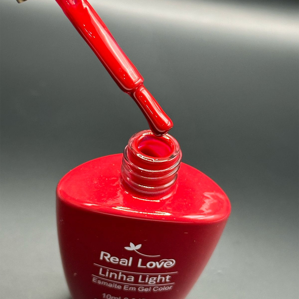 Esmalte em Gel Real Love Luxo Vermelho 10ml 005 - Imagem 2
