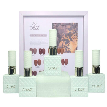 Kit Esmalte em Gel Coleção Cacau Luxo DZ 12 unidades