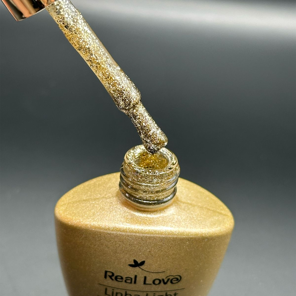 Esmalte em Gel Real Love Luxo Dourado 10ml 004 - Imagem 2