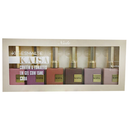 Kit Esmalte em Gel Nude Kaisa 15ml