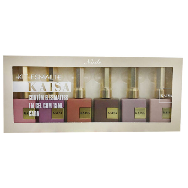Kit Esmalte em Gel Nude Kaisa 15ml