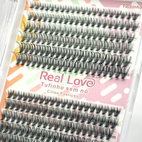 Cílios Tufinho Sem Nó Real Love 20P-0.10D+30P-0.07D Mix - Imagem 2