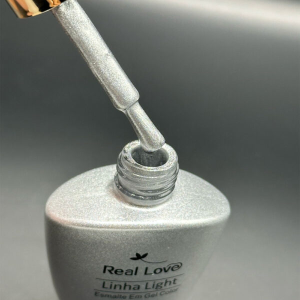 Esmalte em Gel Real Love Luxo Prata 10ml 002 - Imagem 2